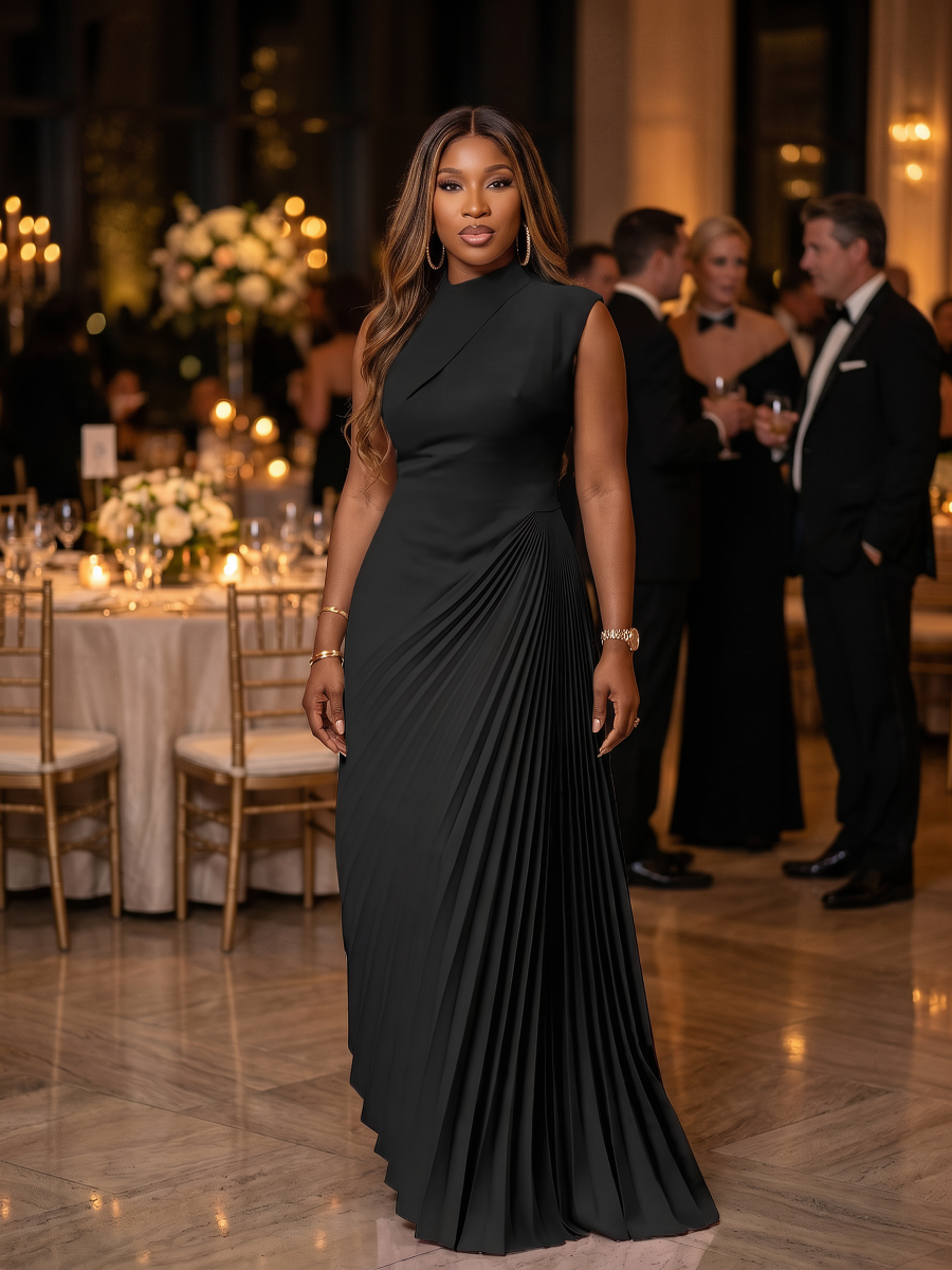 Victoria Pleated Dress