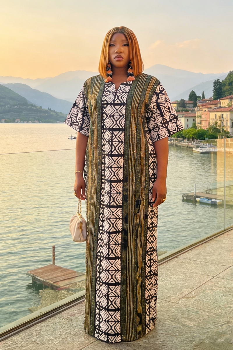 Dimond Covered Kaftan Dress
